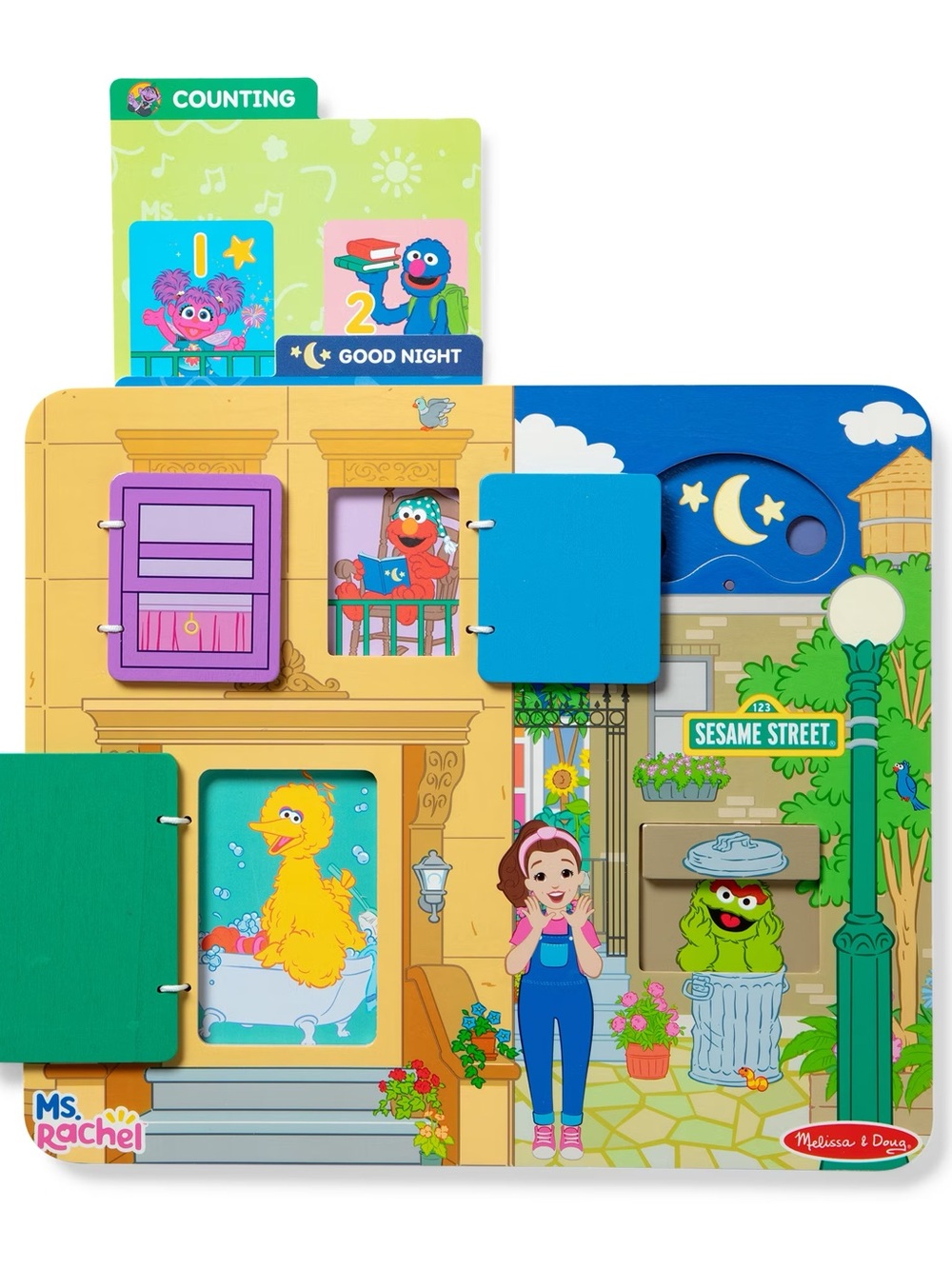 Ms. Rachel Sesame Street Wooden Activity Board